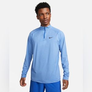 Nike Dri-FIT Men’s 1/4 Zip Fitness Top - Game Royal, size Sall
